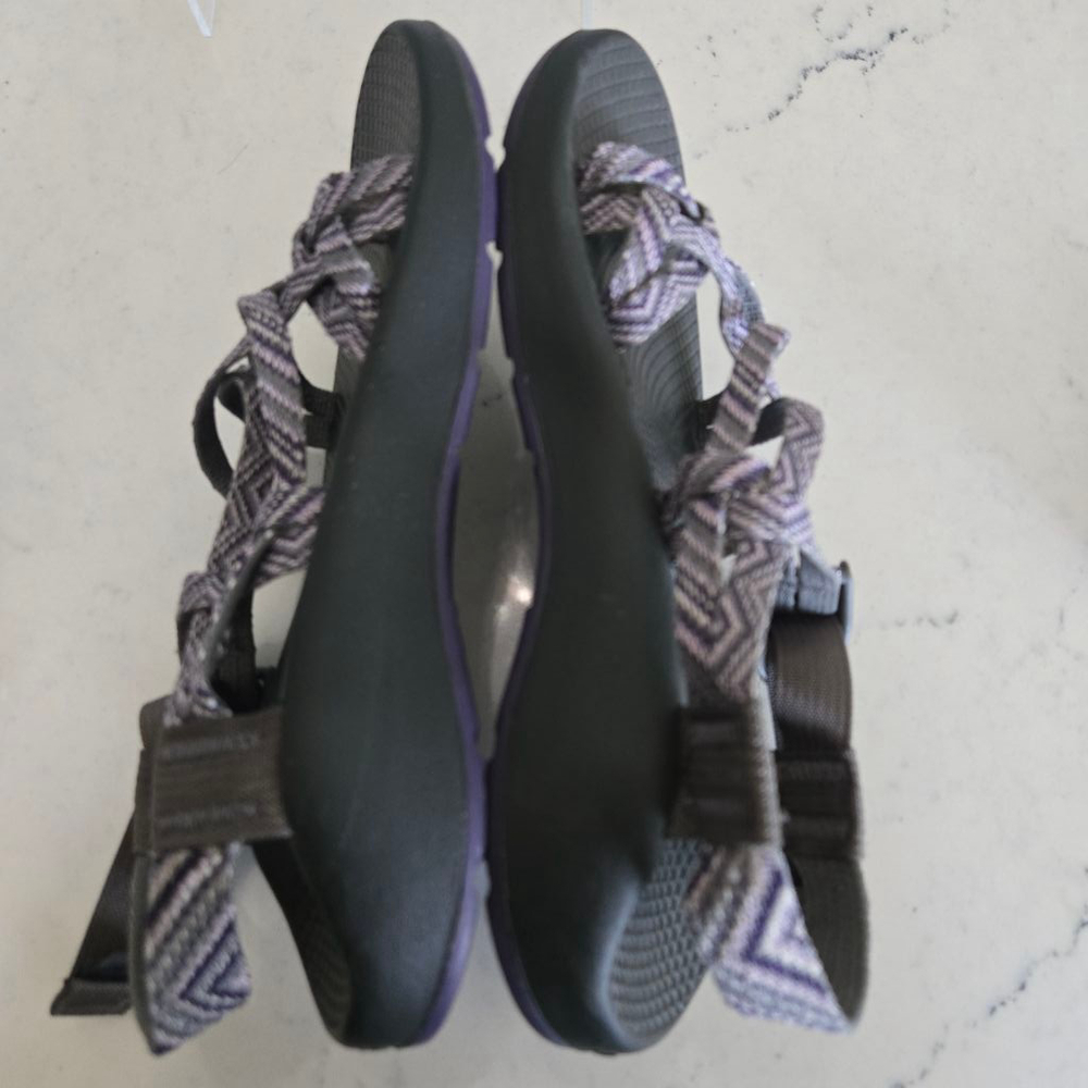 Women's Chaco Sandals Size 6 Purple and Gray - Picture 5 of 10